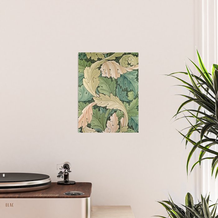 William Morris Acanthus Forest Green Poster Gallery Image 2