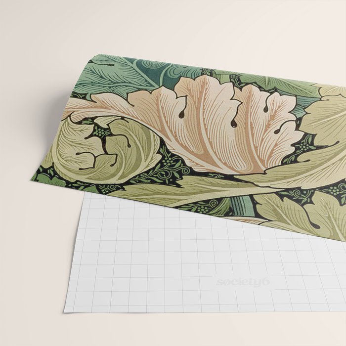 William Morris Acanthus Forest Green Wrapping Paper Gallery Image 2