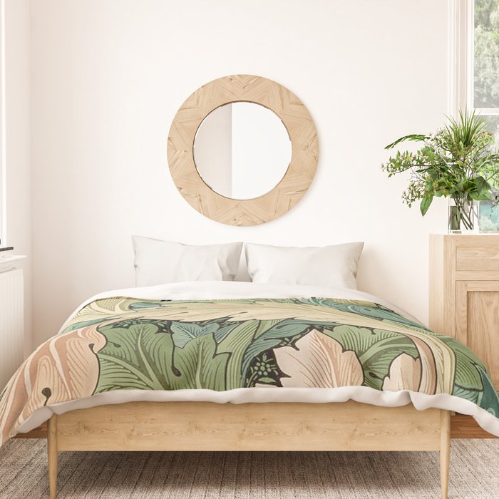 William Morris Acanthus Forest Green Duvet Cover Gallery Image 3