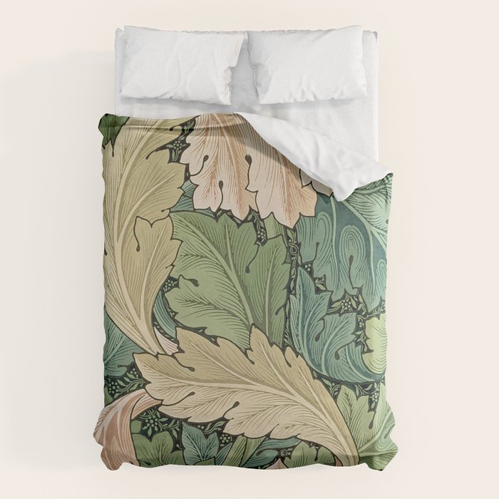 William Morris Acanthus Forest Green Duvet Cover Gallery Image 6