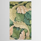 William Morris Acanthus Forest Green Tablecloth Gallery Image 2