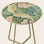 William Morris Acanthus Forest Green Side Table Gallery Image 2