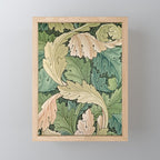 William Morris Acanthus Forest Green Mini Art Print Gallery Image 1
