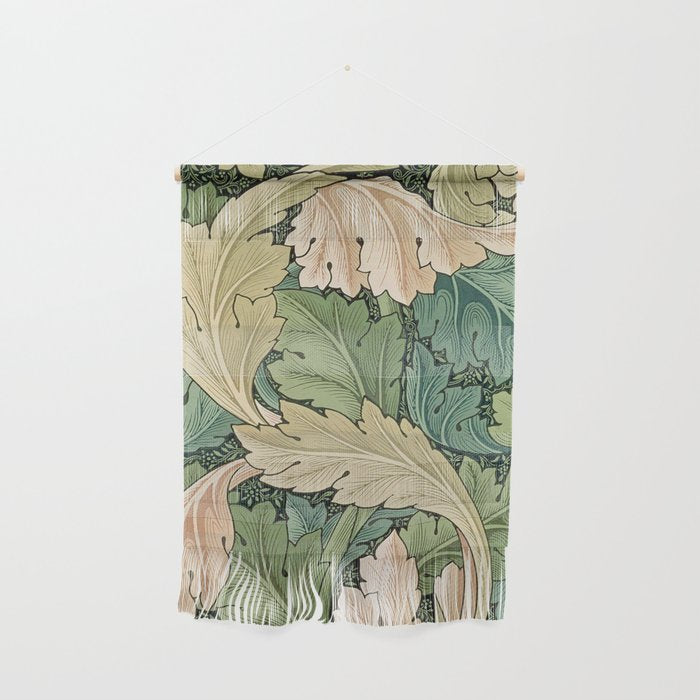 William Morris Acanthus Forest Green Wall Hanging Gallery Image 1