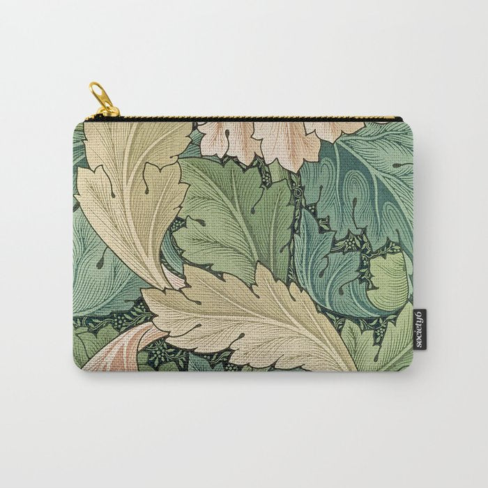 William Morris Acanthus Forest Green Carry All Pouch Gallery Image 1