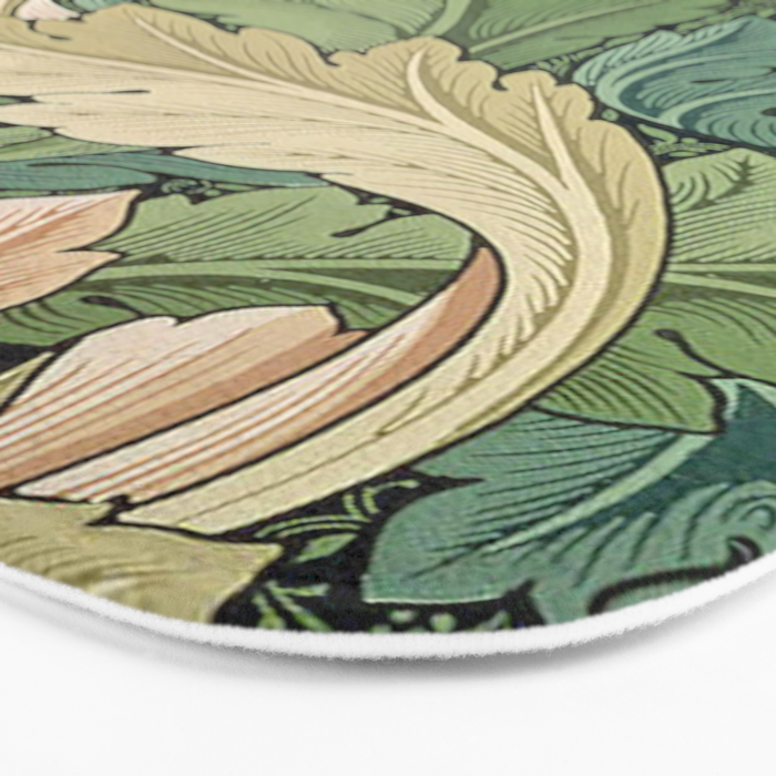 William Morris Acanthus Forest Green Bath Mat Gallery Image 3