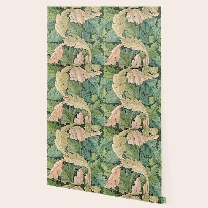 William Morris Acanthus Forest Green Wallpaper Gallery Image 2