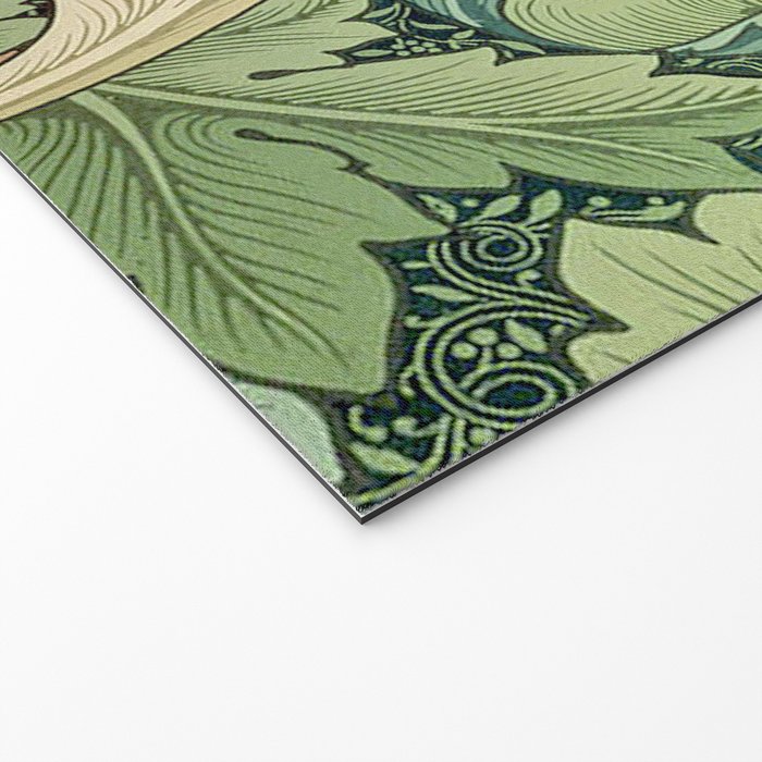 William Morris Acanthus Forest Green Welcome Mat Gallery Image 2