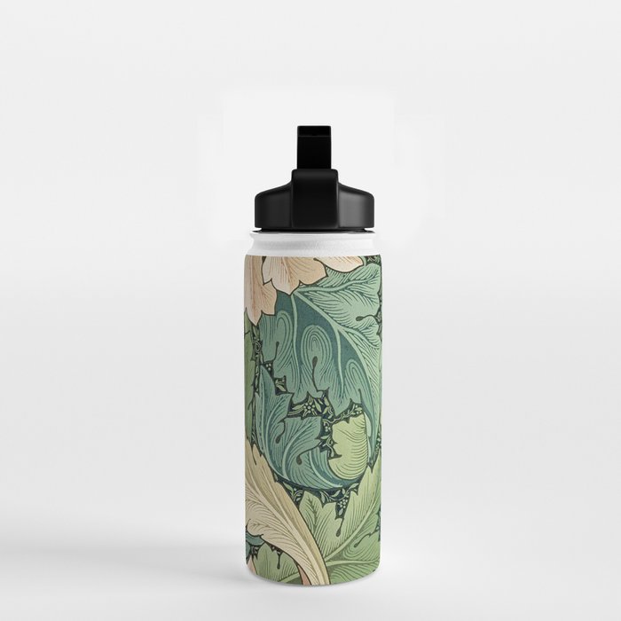 William Morris Acanthus Forest Green Water Bottle Gallery Image 2