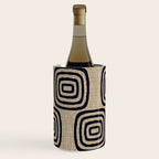 Mud Cloth Concentric Pattern 771 Black and Beige Wine Chiller Gallery Image 3