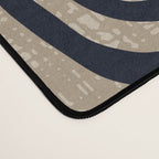 Mud Cloth Concentric Pattern 771 Black and Beige Desk Mat Gallery Image 4