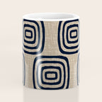 Mud Cloth Concentric Pattern 771 Black and Beige Coffee Mug Gallery Image 4