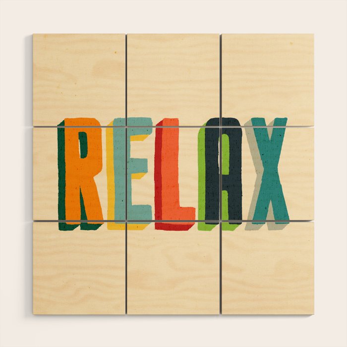 Relax Wood Wall Art Gallery Image 1