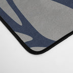 Floral Chrysanthemum Modern Navy Aqua Desk Mat Gallery Image 4