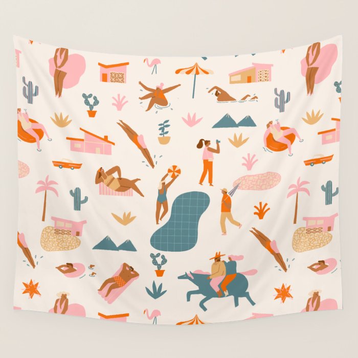 Palm Springs Wall Tapestry Gallery Image 1