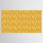 Raindrop Abstract Boho Pattern, Yellow Tablecloth Gallery Image 2