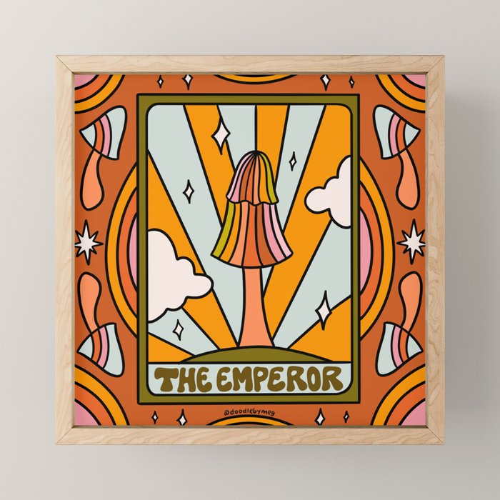 3. The Emperor Mushroom Mini Art Print Gallery Image 1