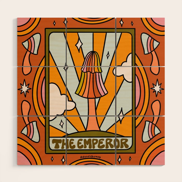 3. The Emperor Mushroom Wood Wall Art Gallery Image 1