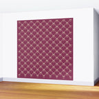 Bows & Ribbons Pattern XXXIII Plum Purple Wall Mural Gallery Image 2