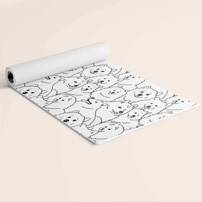 Oh Samoyed Yoga Mat Gallery Image 2