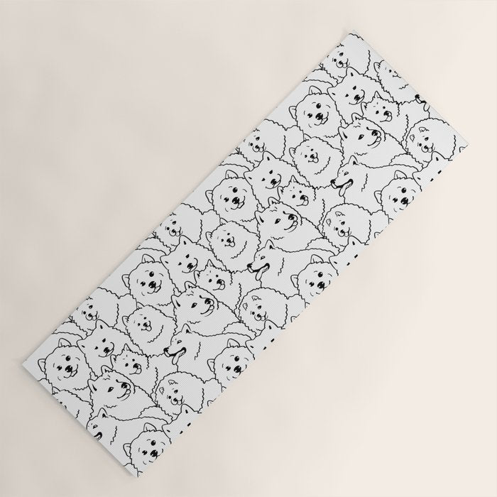 Oh Samoyed Yoga Mat Gallery Image 1