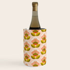 retro midcentury flower pink Wine Chiller Gallery Image 2