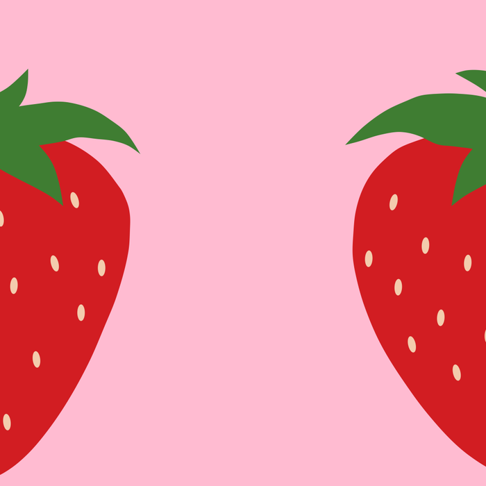 Fruit Market Print Pink Strawberry Print Fruit Art Modern Decor Food Art Abstract Coffee Mug Gallery Image 2
