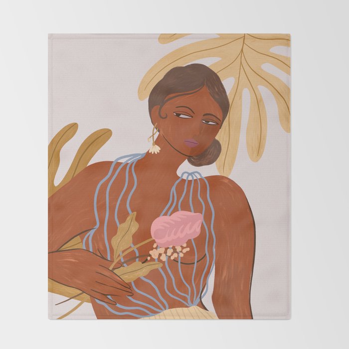 Be Bold and Fearless Throw Blanket Gallery Image 2