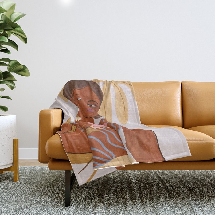 Be Bold and Fearless Throw Blanket Gallery Image 1