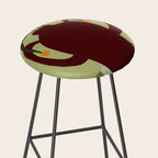 Summer Flower pottery with stripe Stool Gallery Image 2