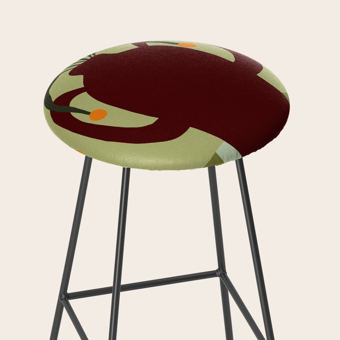 Summer Flower pottery with stripe Stool Gallery Image 2