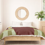 Summer Flower pottery with stripe Duvet Cover Gallery Image 3