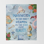 Alice In Wonderland - Imagination Throw Blanket Gallery Image 2