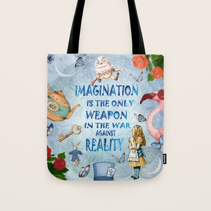 Alice In Wonderland - Imagination Tote Bag Gallery Image 1