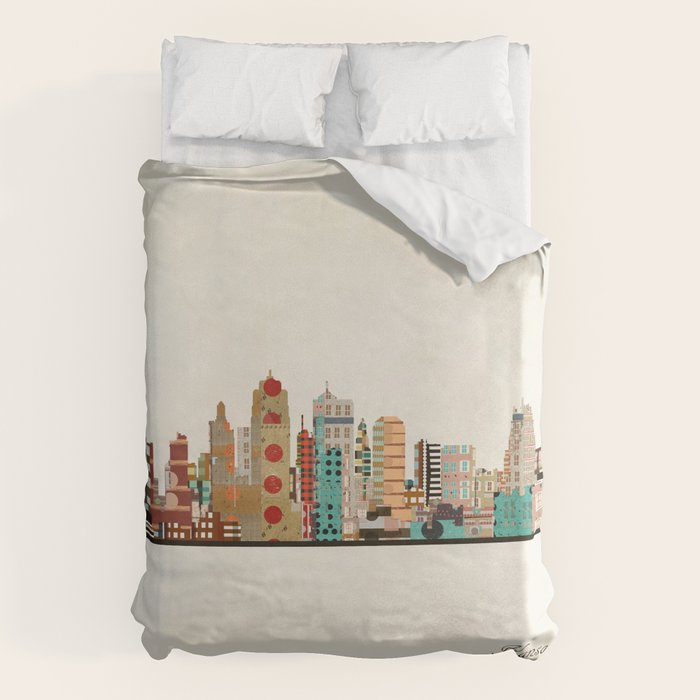 kansas city skyline Duvet Cover Gallery Image 6