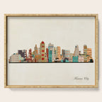 kansas city skyline Serving Tray Gallery Image 1