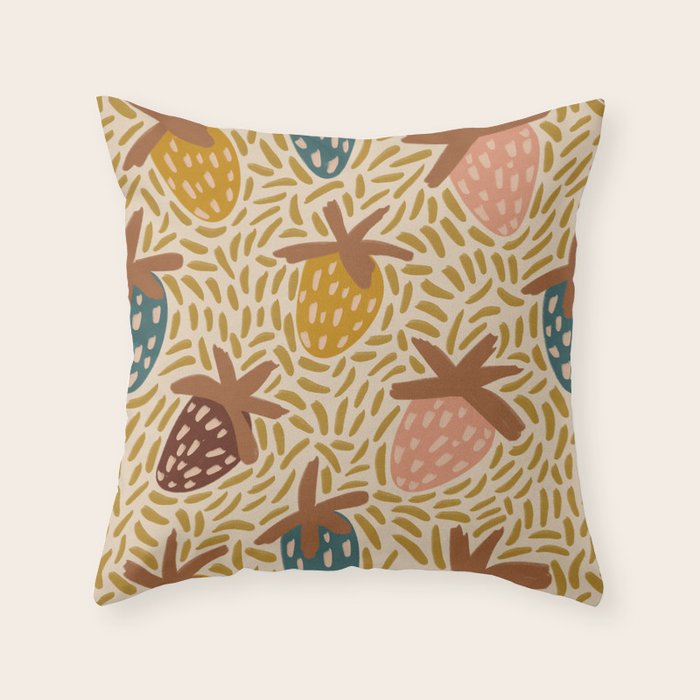 Strawberries Throw Pillow Gallery Image 6