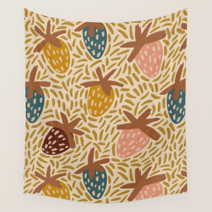 Strawberries Wall Tapestry Gallery Image 4