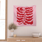 Wild Ferns: Wine Edition Wall Tapestry Gallery Image 2