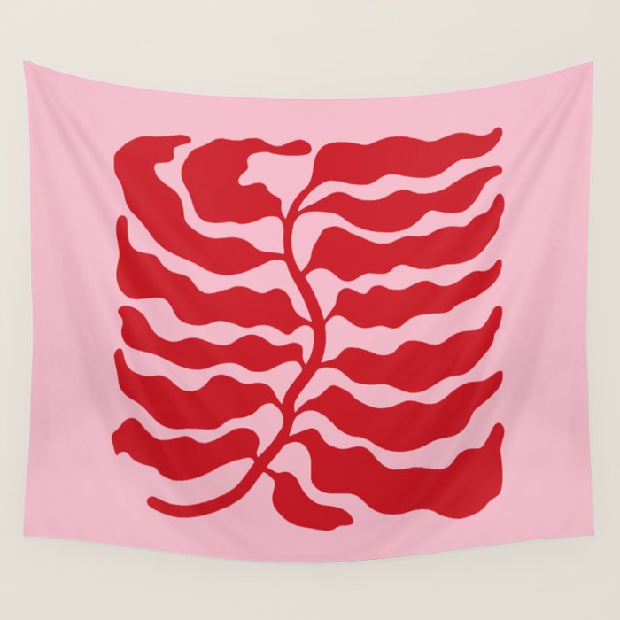 Wild Ferns: Wine Edition Wall Tapestry Gallery Image 4