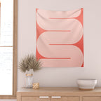 Modern geometric shapes 27 Wall Tapestry Gallery Image 2