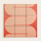 Modern geometric shapes 27 Wood Wall Art Gallery Image 1