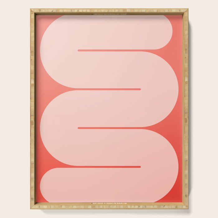 Modern geometric shapes 27 Serving Tray Gallery Image 1