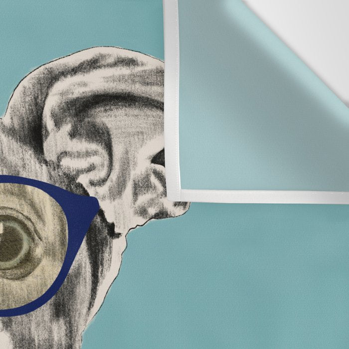 Portrait of a greyhound dog II Wall Tapestry Gallery Image 3