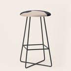 Minimal Abstract Art Black Cat Stool Gallery Image 1