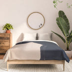 Minimal Abstract Art Black Cat Comforter Gallery Image 3