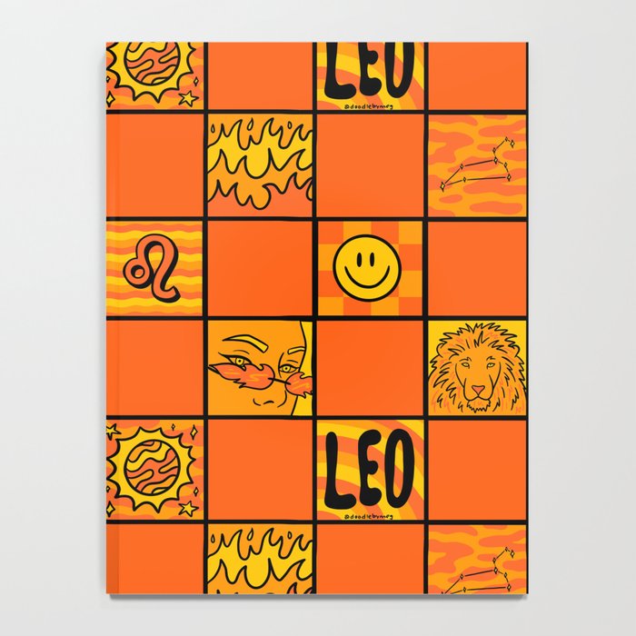 Leo Checkered Print Notebook Gallery Image 4
