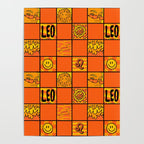 Leo Checkered Print Poster Gallery Image 4