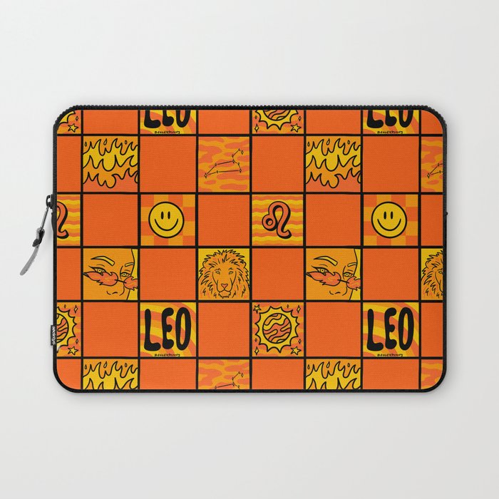 Leo Checkered Print Laptop Sleeve Gallery Image 1