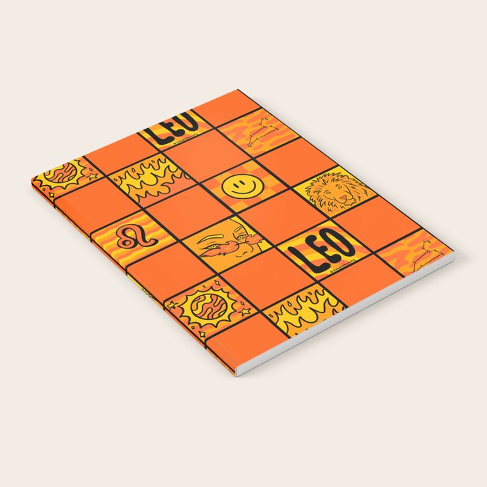 Leo Checkered Print Notebook Gallery Image 2